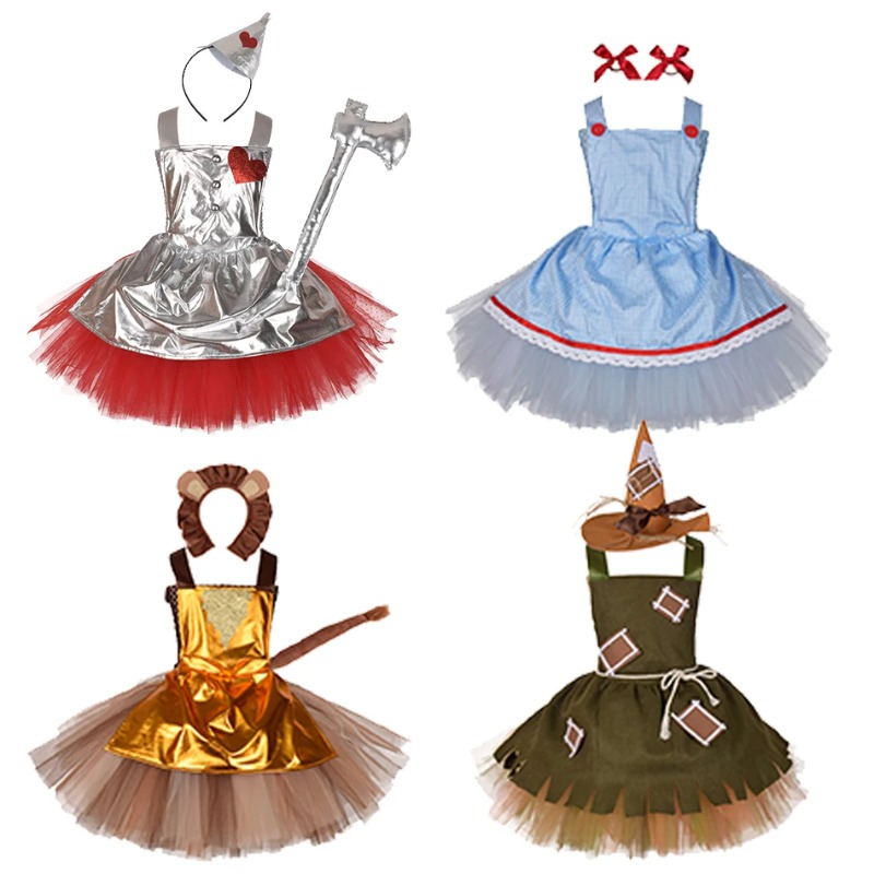 Men Accessories All - Halloween Cosplay Wizard Scarecrow Tin Man