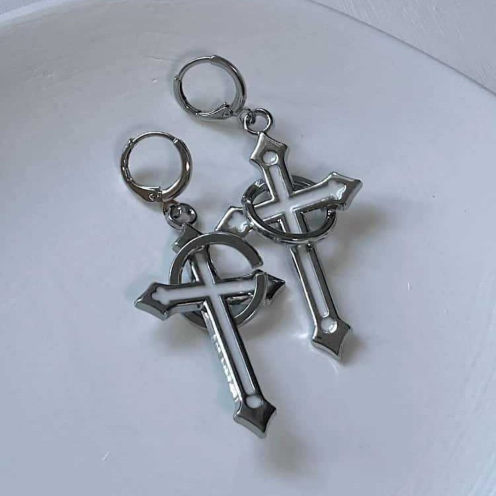 Rock Gothic Sliver Color Circu - Men Accessories Aesthetic recension och pris