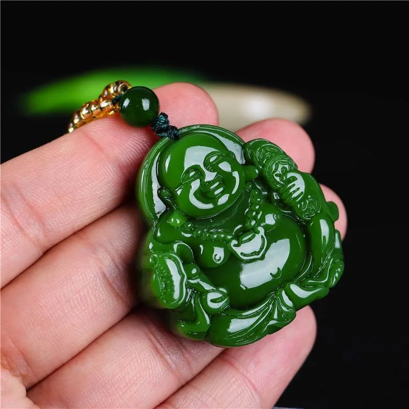 Chinese Green Jade Maitreya Bu - Men'S Vegan Accessories recension och pris