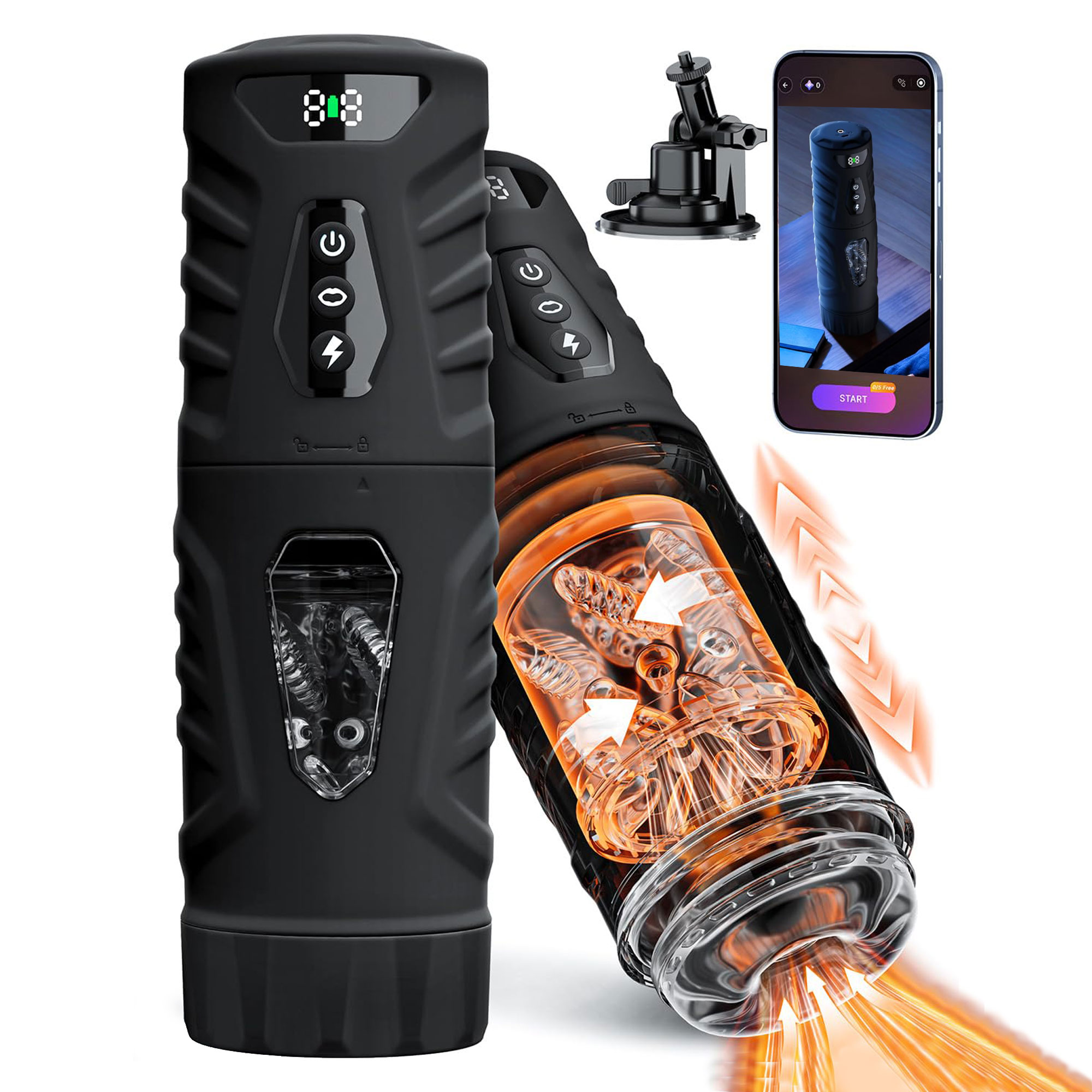 Automatic Rotating Vibrating M - Men'S Vegan Accessories recension och pris