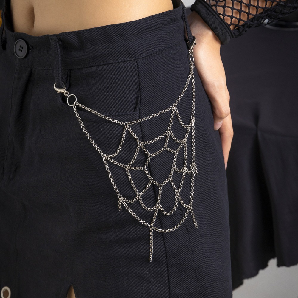 Gothic Punk Sliver Color Spide - Men'S Accessories Clothing recension och pris