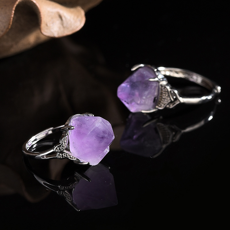 Natural Amethyst Hand-carved R - Men'S Accessories Hand Bands recension och pris