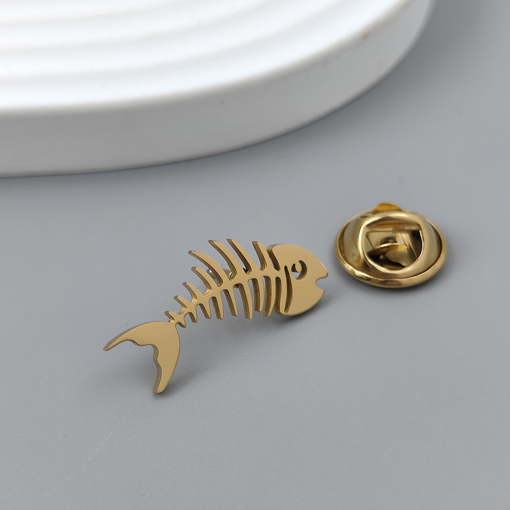 Creative fish bone gold-plated - Men'S Accessories Gift Set Branded recension och pris