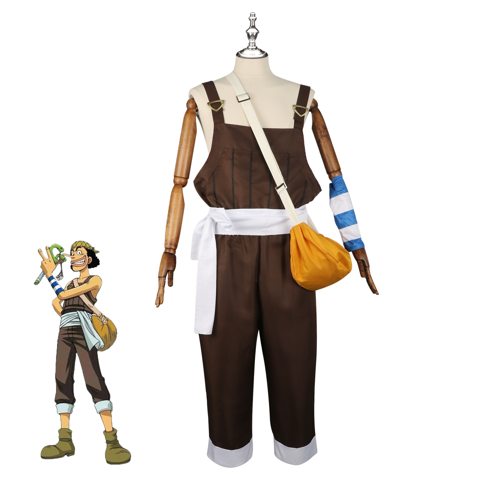 Anime UUsopp Cosplay Costume B - Men Accessories For Suit recension och pris
