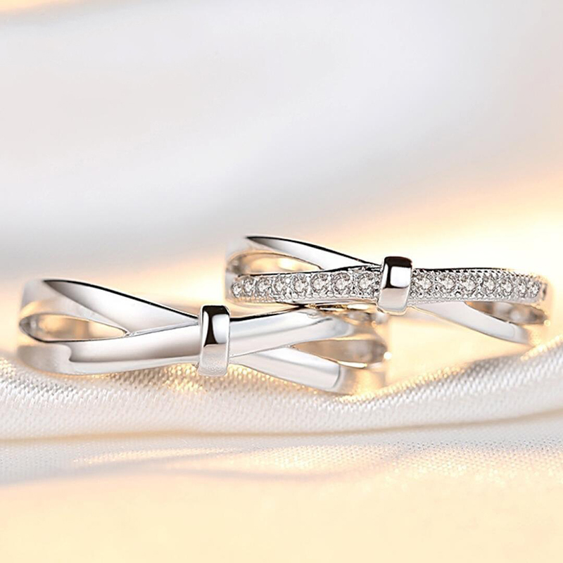 Romantic Bowknot Couple Rings  - Men'S Accessories Hand Bands recension och pris