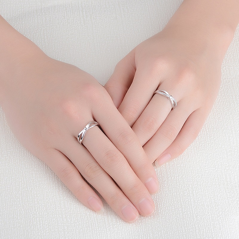 Romantic Bowknot Couple Rings  - Men'S Accessories Hand Bands recension och pris