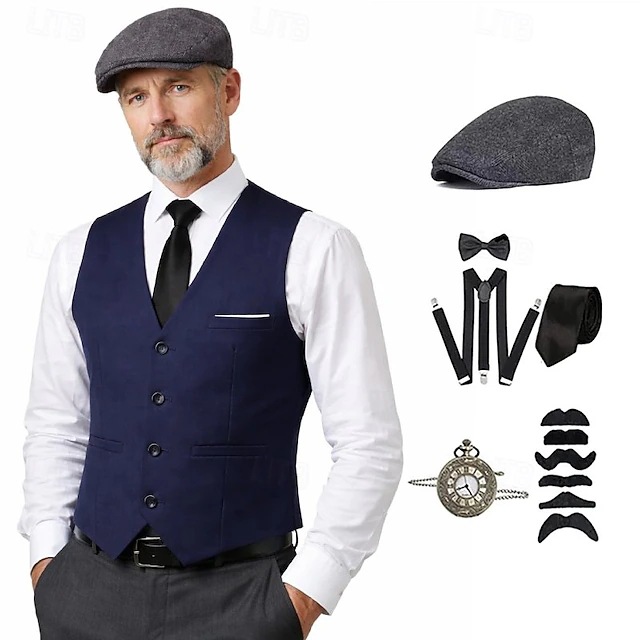 plus size Men 1920s Roaring Ga - Medieval Men'S Accessories recension och pris