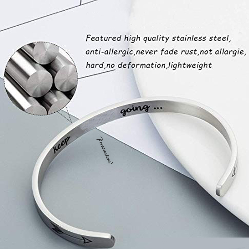 4MM To 8MM Free Engraving Cuff - Men Accessories All recension och pris