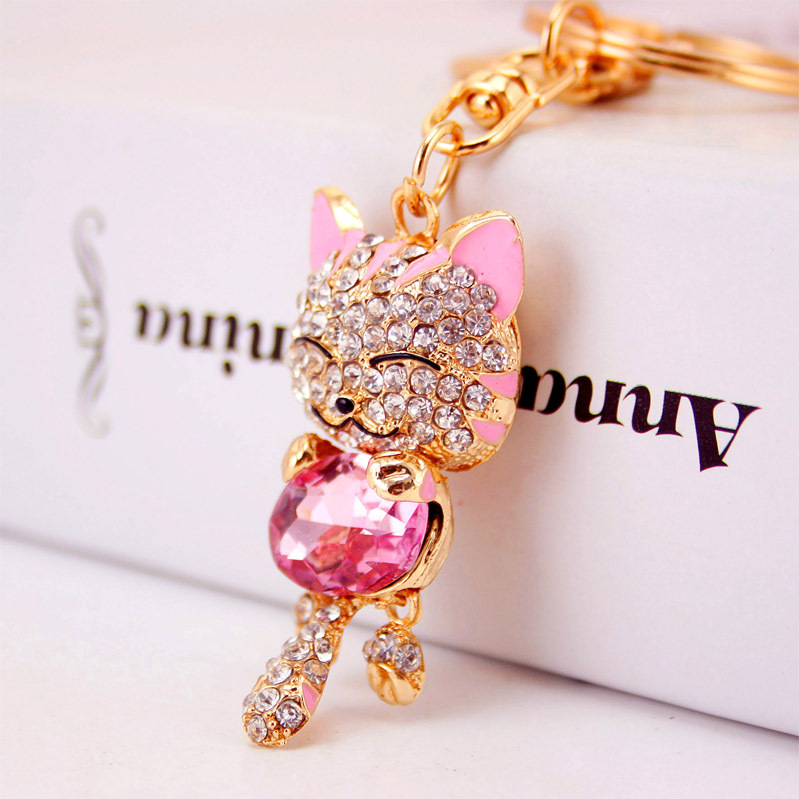 Men Cute Crystal Gem Lucky Cat - Men'S Accessories Best recension och pris