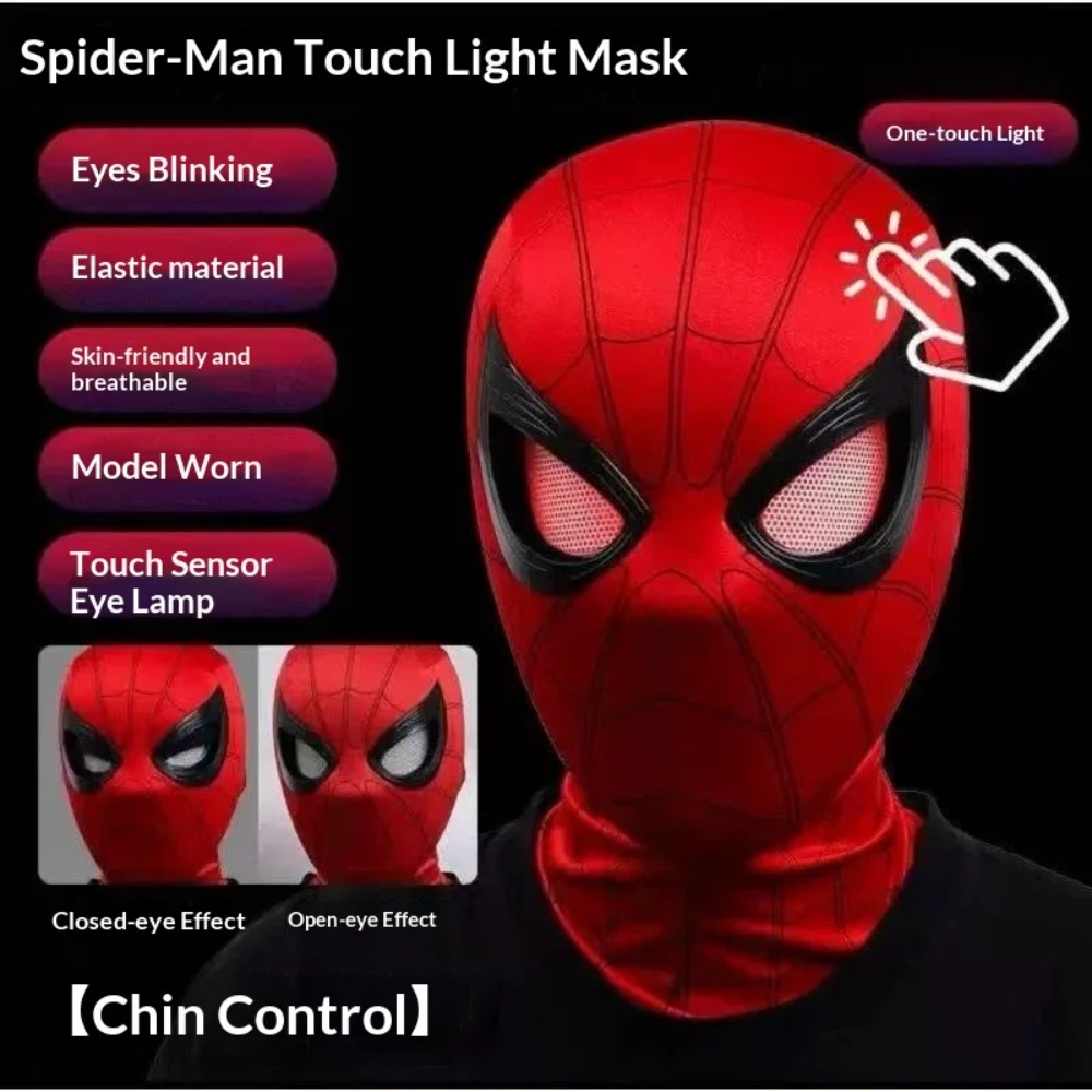 Spider-Man Headgear With Movab - Men'S Accessories Clothing recension och pris