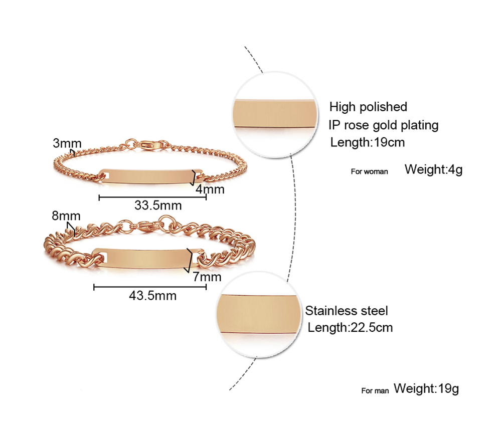 Plate Id Tag Bar Bracelet Cuba - Men Accessories All recension och pris