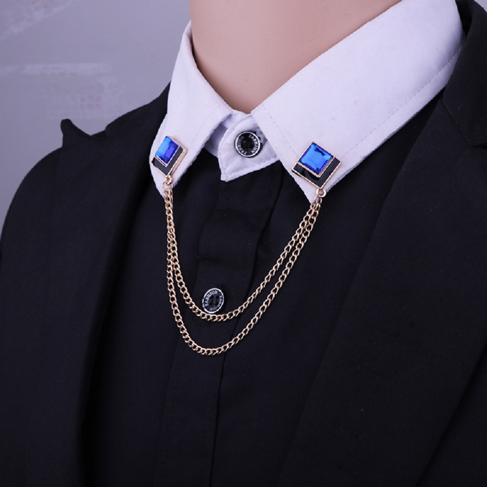 Crystal Tassel Chain Lapel Pin - Men'S Accessories Clothing recension och pris
