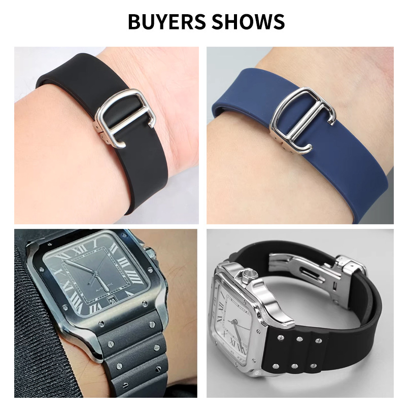21mm Soft Silicone Watch Strap - Men'S Accessories Cartier recension och pris