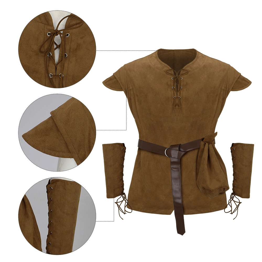Men's Medieval Lace Up Tunic S - Medieval Men'S Accessories recension och pris