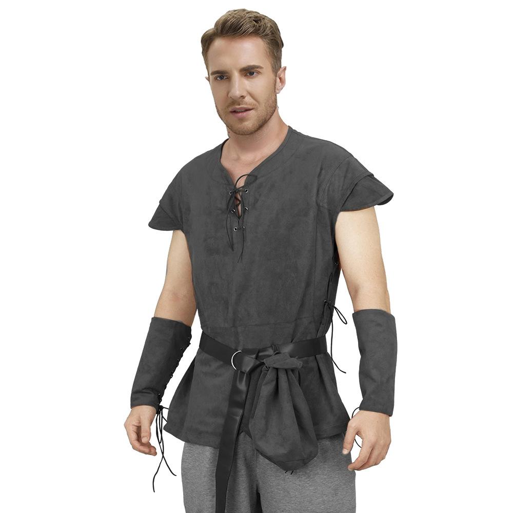 Men's Medieval Lace Up Tunic S - Medieval Men'S Accessories recension och pris