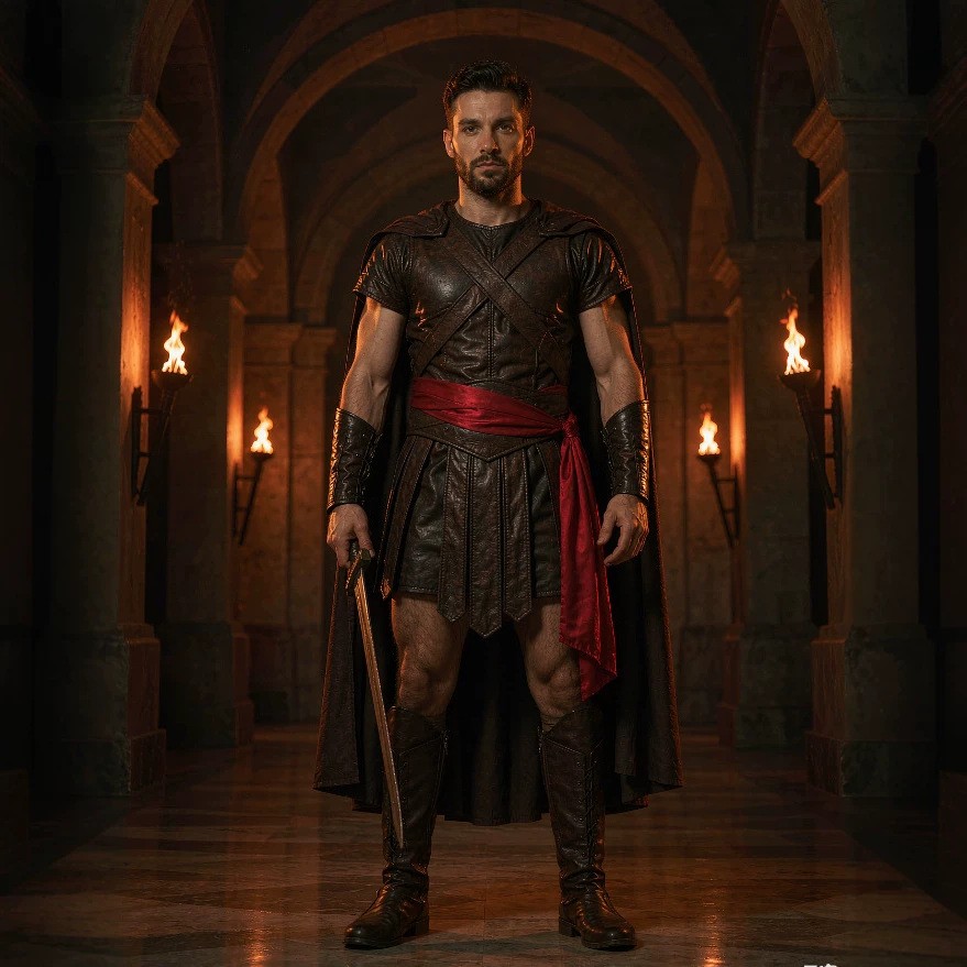 Men's Odysseus Cosplay Costume - Medieval Men'S Accessories recension och pris