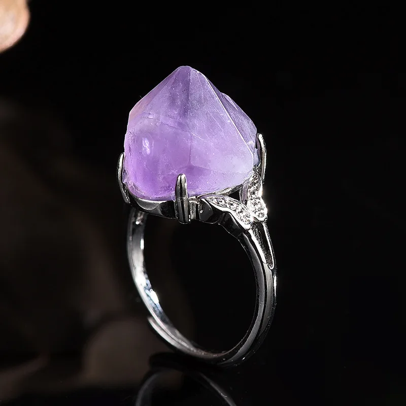 Natural Amethyst Hand-carved R - Men'S Accessories Hand Bands recension och pris