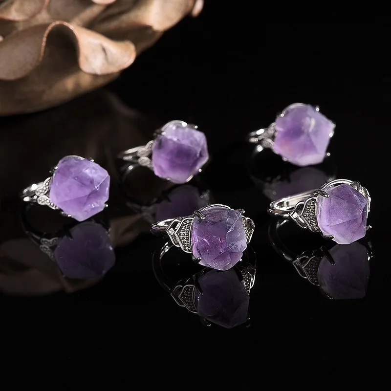 Natural Amethyst Hand-carved R - Men'S Accessories Hand Bands recension och pris
