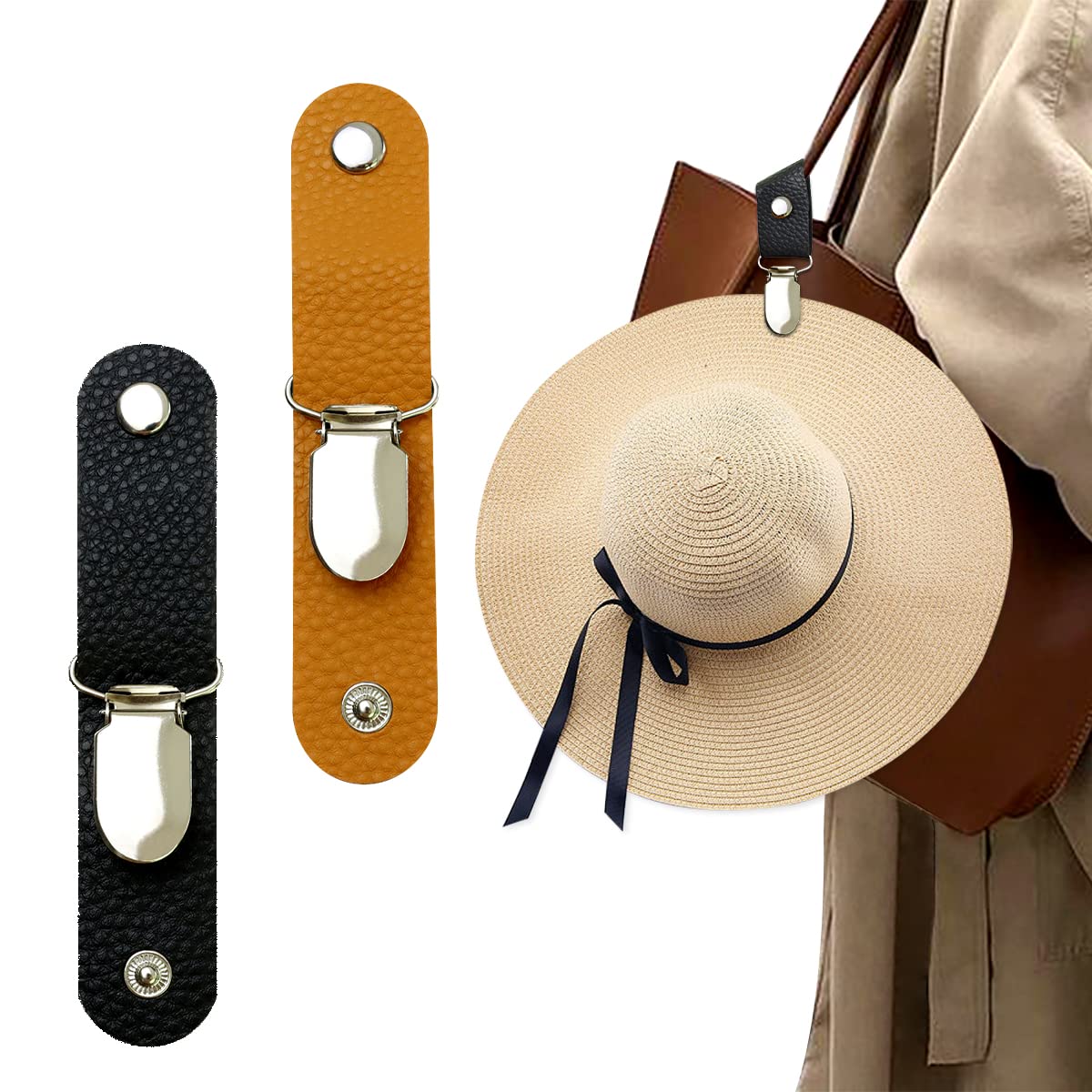 PU Leather Hat Clip for Travel - Men'S Accessories Holder recension och pris
