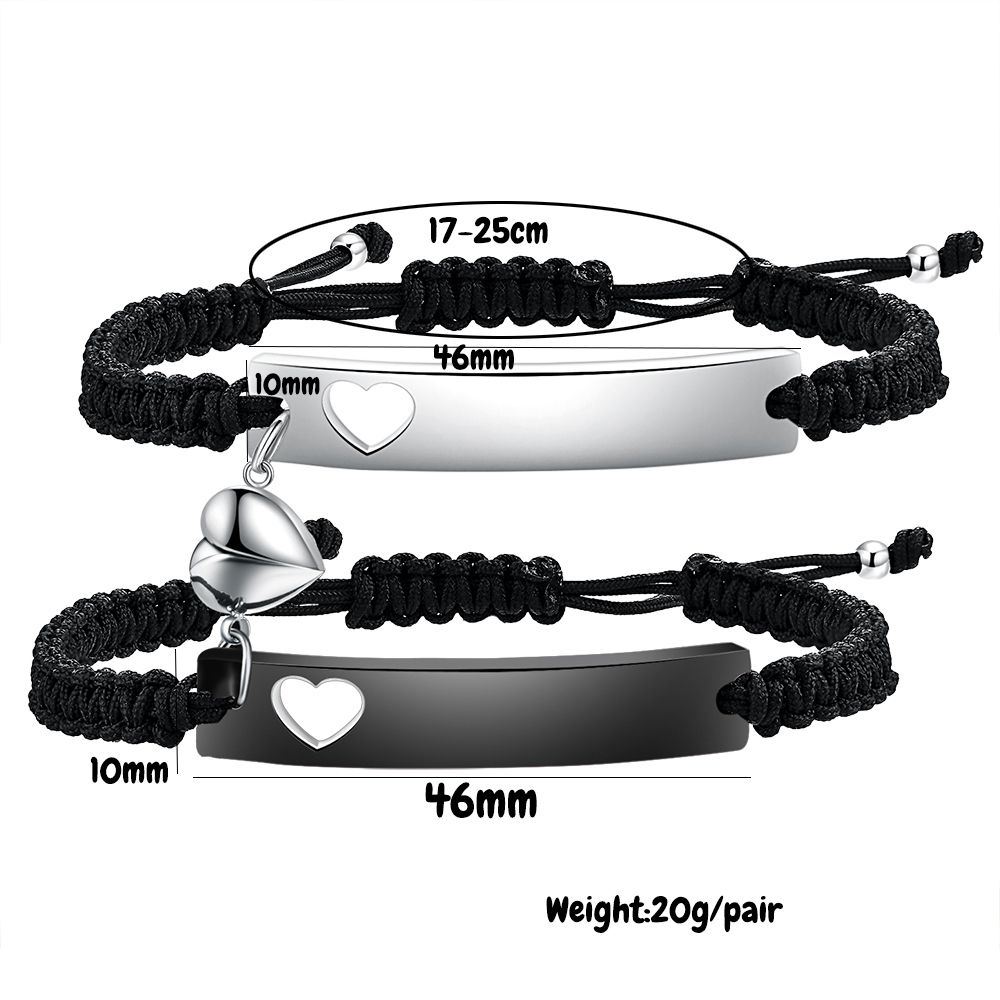 Custom Stainless Steel Couple  - Men Accessories All recension och pris