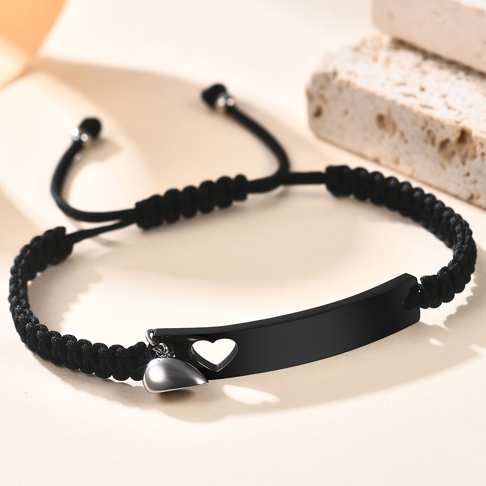 Custom Stainless Steel Couple  - Men Accessories All recension och pris