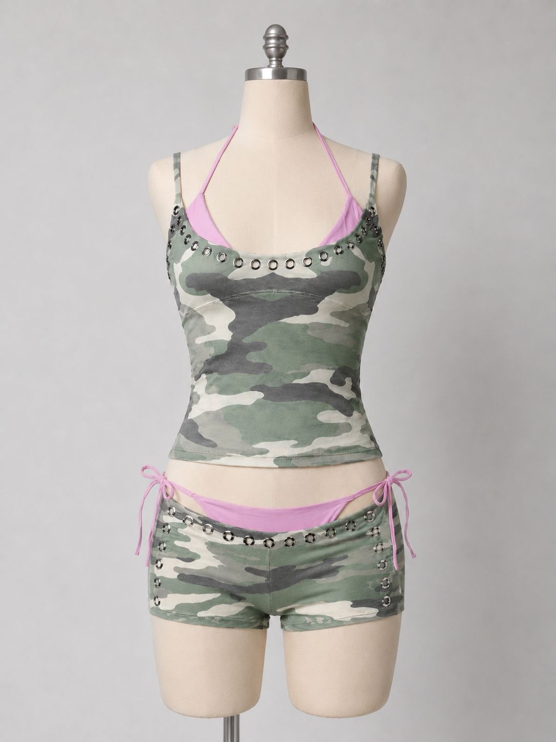 Y2K retro camouflage two-piece - Men Accessories To Wear recension och pris